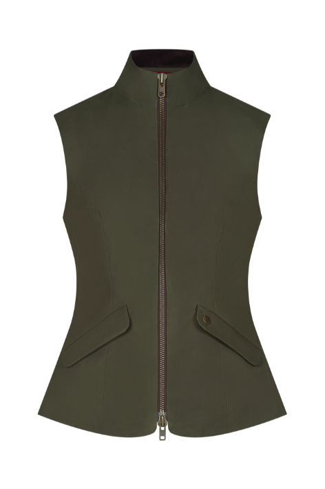 Windsor Wax Gilet - Olive