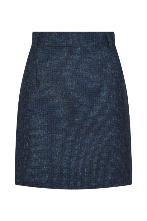 Henrietta Tweed Skirt - First Lady Navy