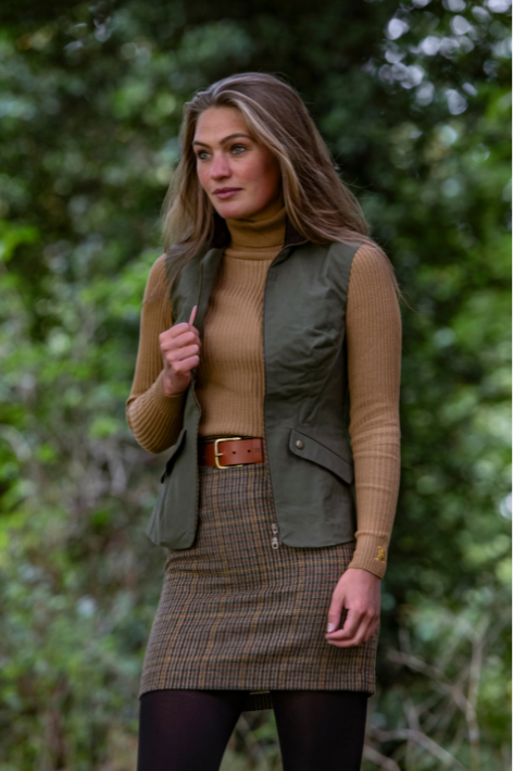 Windsor Wax Gilet - Olive