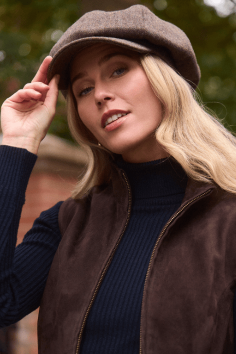 Bakerboy Cap - Mocha Tweed