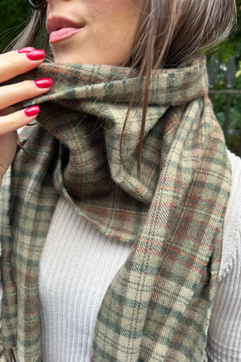 York Scarf - Fern Check