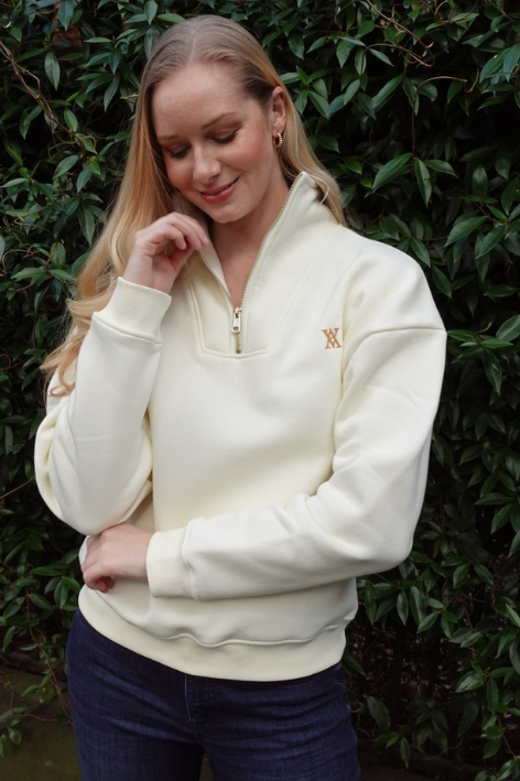 VA 1/4 Zip - Ivory