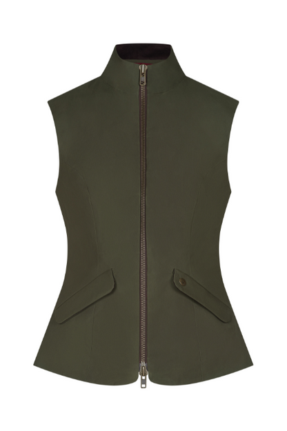 Windsor Wax Gilet - Green