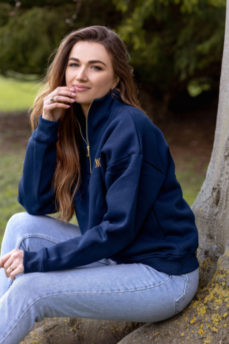 VA 1/4 Zip - Navy