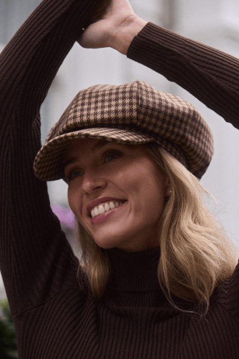 Bakerboy Cap - VA Houndstooth