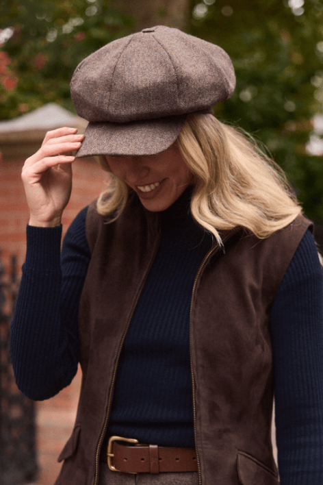 Bakerboy Cap - Mocha Tweed