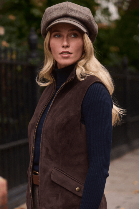 Bakerboy Cap - Mocha Tweed