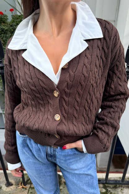 Florence Cardigan - Chocolate