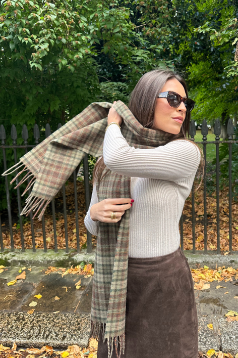 York Scarf - Fern Check