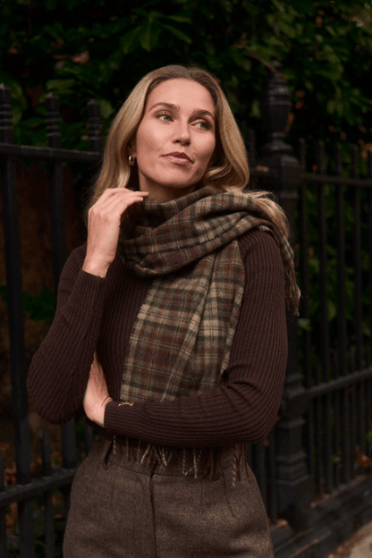 York Scarf - Fern Check