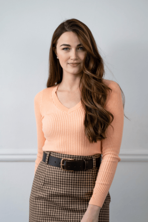 Belgravia V-Knit - Coral