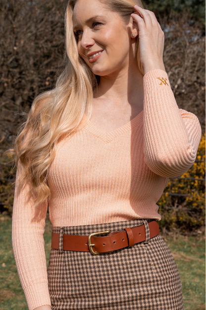 Belgravia V-Knit - Coral