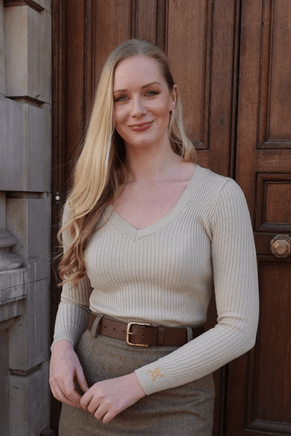 Belgravia V-Knit - Oatmeal